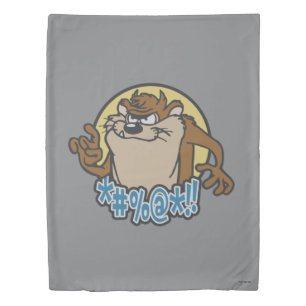 TAZ™ Expletive Circle Graphic Duvet Cover