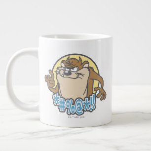 TAZ™ Expletive Circle Graphic Giant Coffee Mug