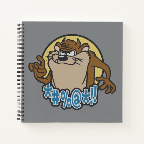 TAZâ Expletive Circle Graphic Notebook