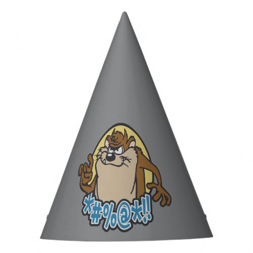 TAZ Expletive Circle Graphic Party Hat