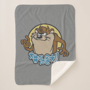 TAZ™ Expletive Circle Graphic Sherpa Blanket