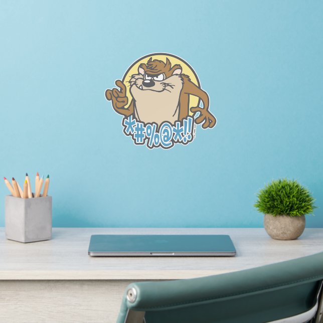 TAZ™ Expletive Circle Graphic Wall Decal (Home Office 2)