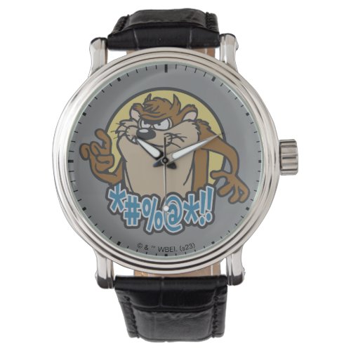 TAZ Expletive Circle Graphic Watch