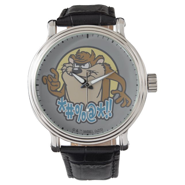 TAZ™ Expletive Circle Graphic Watch (Front)