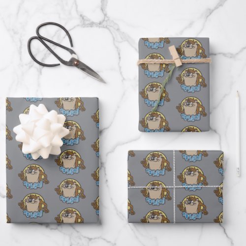 TAZâ Expletive Circle Graphic Wrapping Paper Sheets