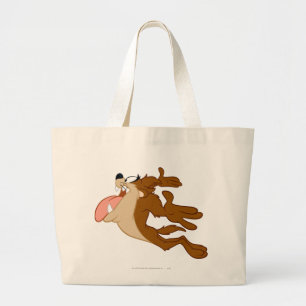 TAZ™ flying through the air Large Tote Bag