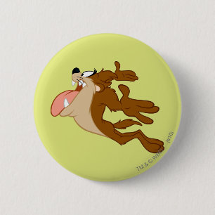 TAZ™ flying through the air Pinback Button