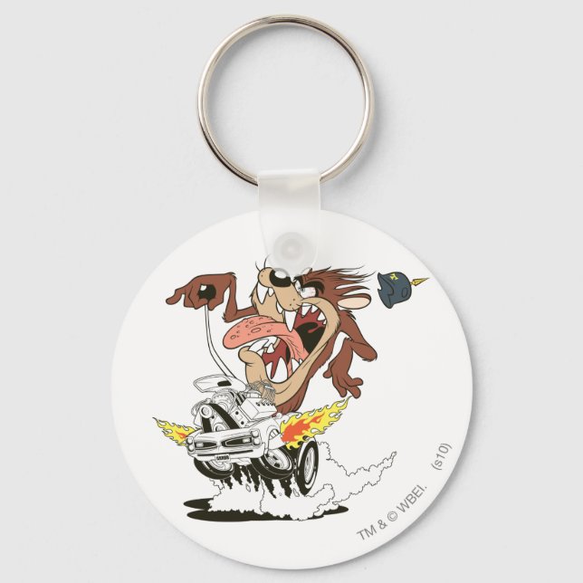 TAZ™ Furious Driving Keychain (Front)