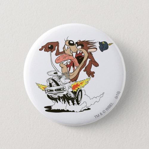 TAZ Furious Driving Pinback Button