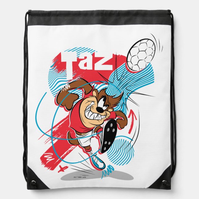 TAZ™ Headbutting Soccer Ball Drawstring Bag (Front)