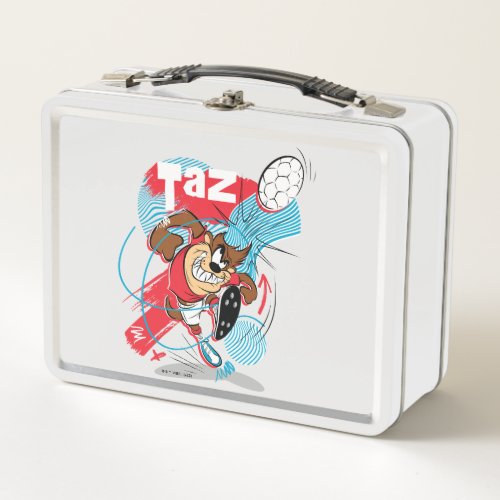 TAZâ Headbutting Soccer Ball Metal Lunch Box