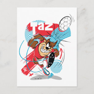 TAZ™ Headbutting Soccer Ball Postcard
