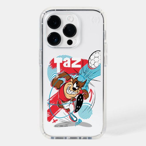 TAZ Headbutting Soccer Ball Speck iPhone 14 Pro Case
