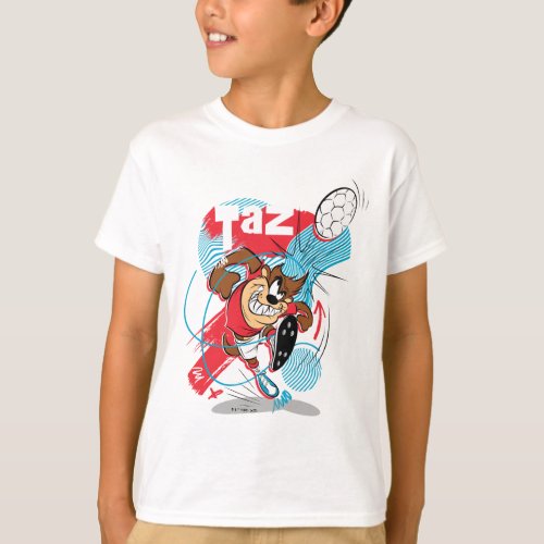 TAZ Headbutting Soccer Ball T_Shirt