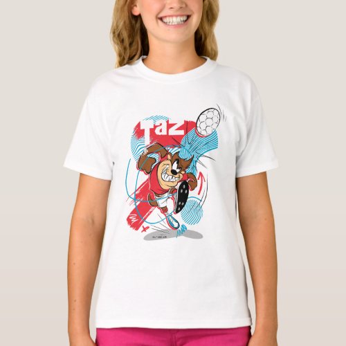 TAZ Headbutting Soccer Ball T_Shirt