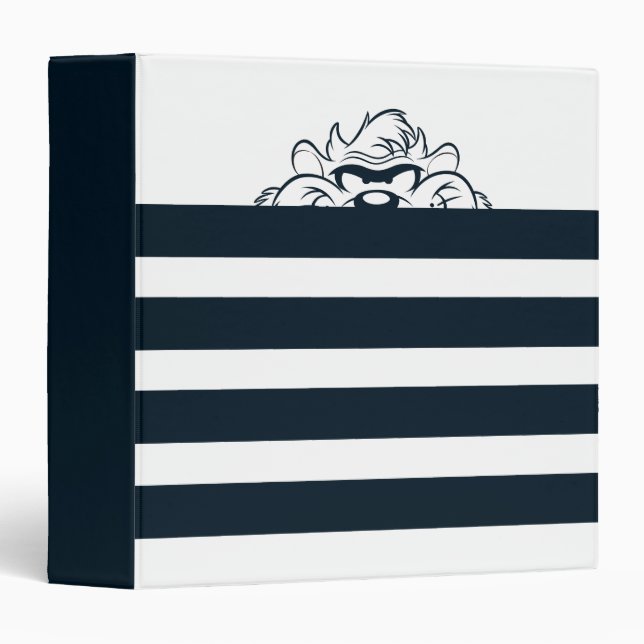 TAZ™ Hiding In Stripes 3 Ring Binder (Front/Spine)