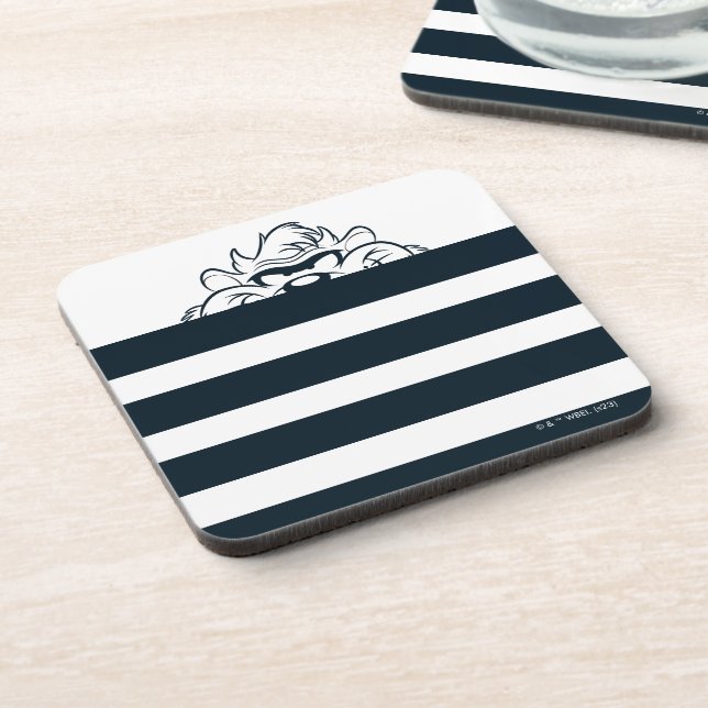 TAZ™ Hiding In Stripes Beverage Coaster (Left Side)