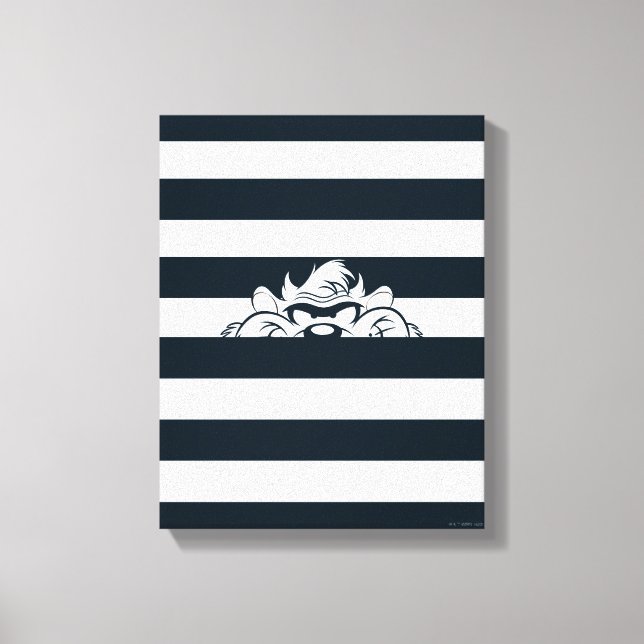 TAZ™ Hiding In Stripes Canvas Print (Front)