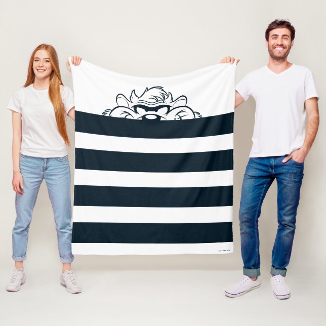 TAZ™ Hiding In Stripes Fleece Blanket (In Situ)