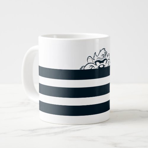 TAZâ Hiding In Stripes Giant Coffee Mug