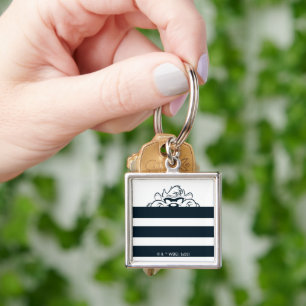 TAZ™ Hiding In Stripes Keychain