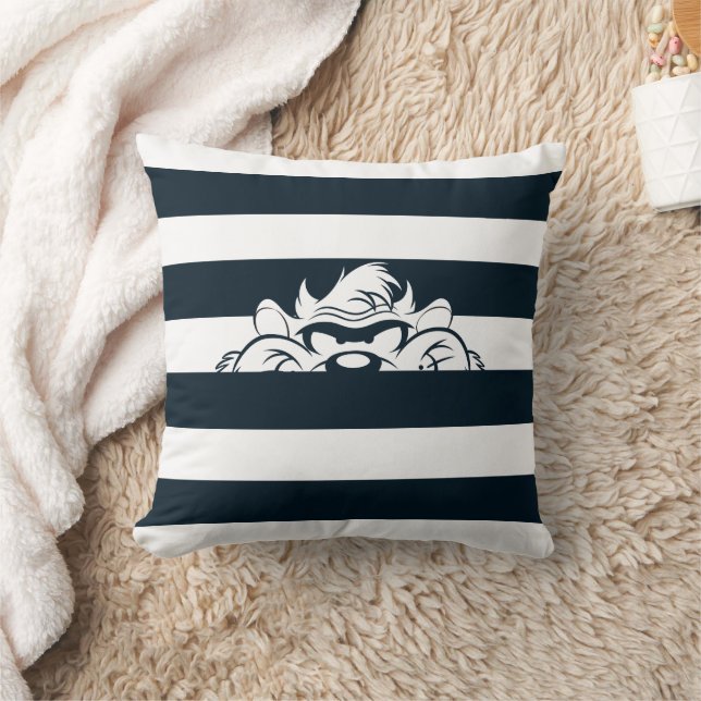 TAZ™ Hiding In Stripes Throw Pillow (Blanket)