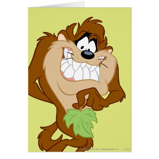 TAZ™ holding a leaf Cards (Front)