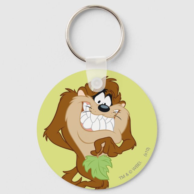 TAZ™ holding a leaf Keychain (Front)