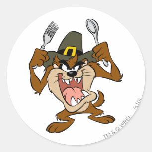 TAZ™ Hungry Classic Round Sticker
