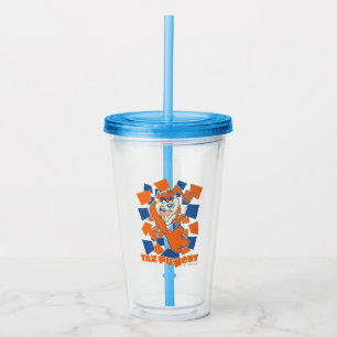 TAZ™ Hungry Smashing Through Checker Acrylic Tumbler