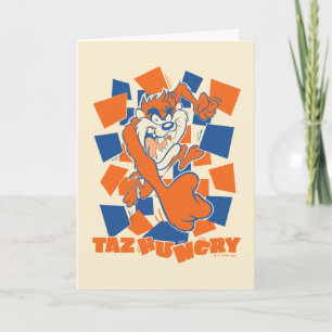 TAZ™ Hungry Smashing Through Checker Card