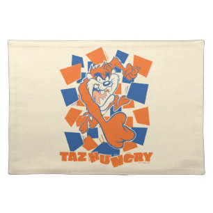 TAZ™ Hungry Smashing Through Checker Cloth Placemat