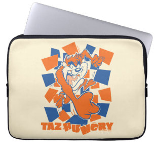 TAZ™ Hungry Smashing Through Checker Laptop Sleeve