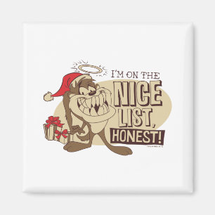 Taz Im On The Nice List Magnet