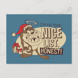 TAZ™- I'm On The Nice List Postcard