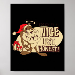 Taz Im On The Nice List Poster