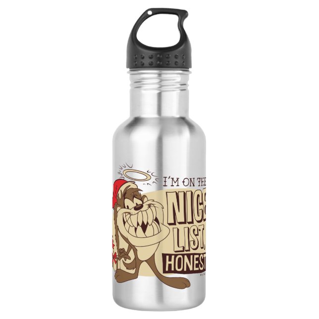 TAZ™- I'm On The Nice List Water Bottle (Front)