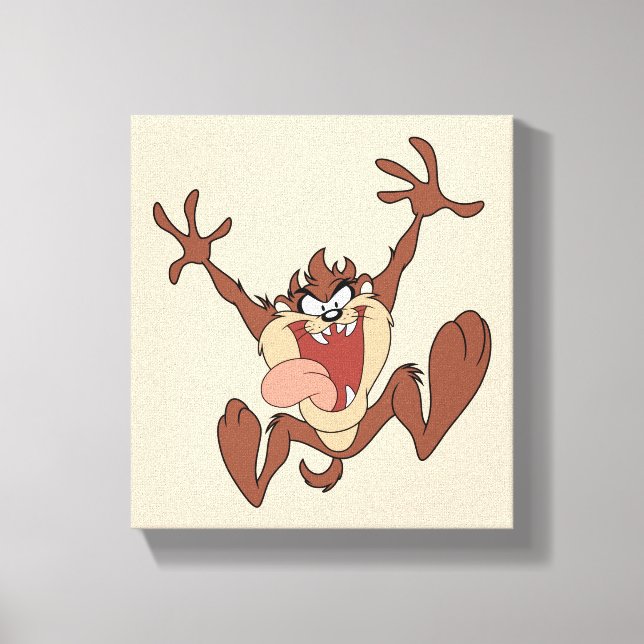 TAZ™ Leaping Canvas Print (Front)