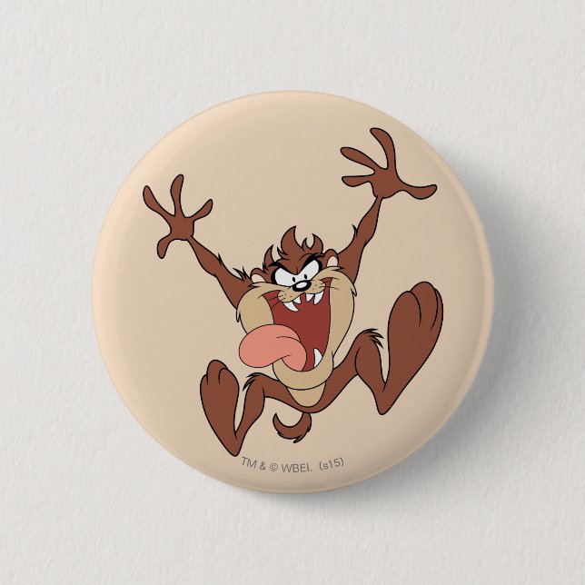 TAZ™ Leaping Pinback Button (Front)