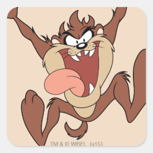 TAZ™ Leaping Square Sticker