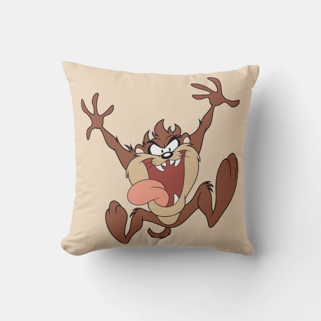 TAZ™ Leaping Throw Pillow (Front)