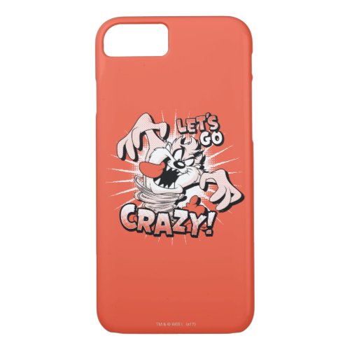 TAZâ Lets Go Crazy Halftone iPhone 87 Case