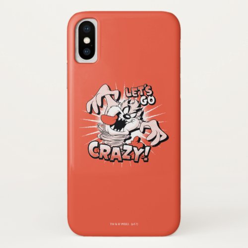 TAZâ Lets Go Crazy Halftone iPhone X Case