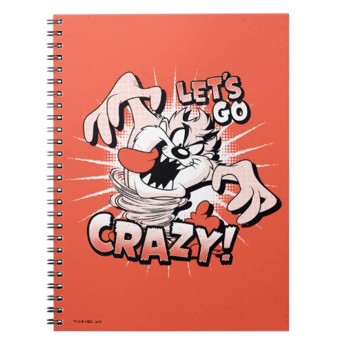 TAZâ Lets Go Crazy Halftone Notebook