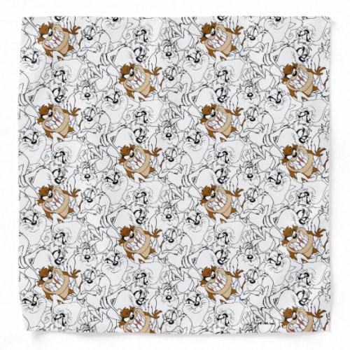 TAZ Line Art Color Pop Pattern Bandana