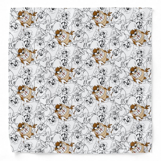 TAZ™ Line Art Color Pop Pattern Bandana (Front)