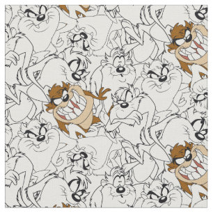 TAZ™ Line Art Color Pop Pattern Fabric
