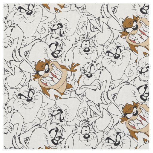 TAZ™ Line Art Color Pop Pattern Fabric