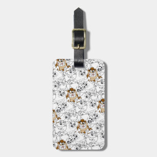 TAZ™ Line Art Color Pop Pattern Luggage Tag