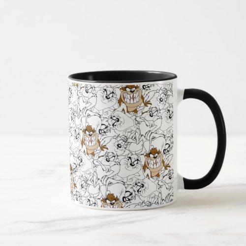 TAZ Line Art Color Pop Pattern Mug